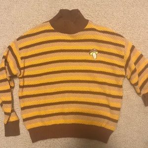 Mushroom sweater size M vintage throw back